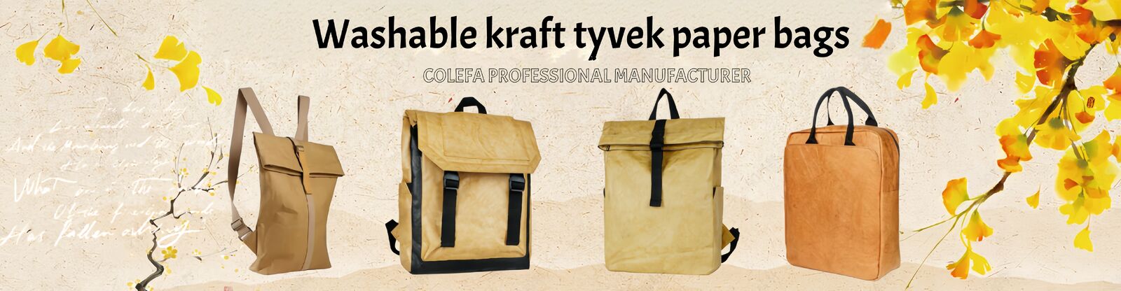 Πλενόμενες Χάρτινες Τσάντες Tyvek