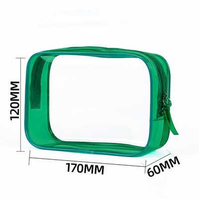New Large-Capacity Makeup Bag Waterproof PVC Storage Pouch Transparent & Colorful Zipper Toiletry Bags Portable with LOGO