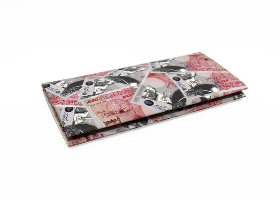 Euro printing recycled washable kraft paper long wallet women's clutch long wallet