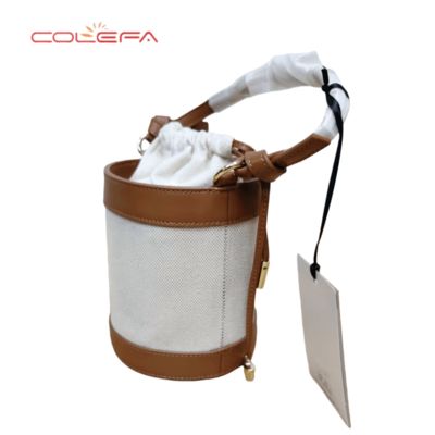 Colefa Made in China Brand Lovely Ladies Gathered Opening Round Handbags Clutch Bag Girls Women's Cylindrical Outdoor Bag