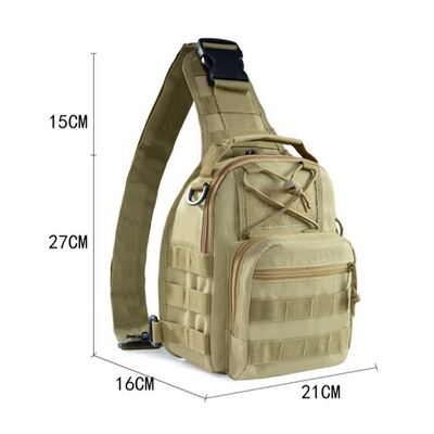Wholesale Hotsale Camo Oxford Fabric Shoulder Chest Bags for Men Outdoor Hiking Chest Pouch with Premium Aesthetic LOGO