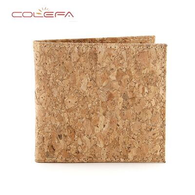 Retro Women's Long-Style Zippered Wallet Phone Case with Printing Bestseller Eco-Friendly Cork Bark Wallet Travel Souvenir