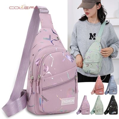 Oxford New Arrival Women's Crossbody Chest Bag Trendy Fashion Letter Print Versatile Shoulder Bag Large Capacity Outdoor Commuting Bag