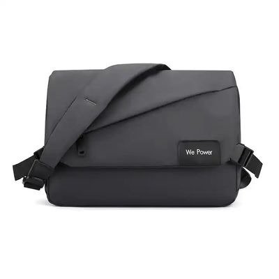 Mens Black Laptop Shoulder Messenger Bag Large Washable Sling Cross Shoulder Side Bag