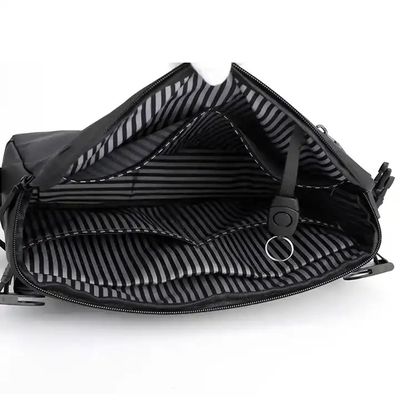 Mens Black Laptop Shoulder Messenger Bag Large Washable Sling Cross Shoulder Side Bag