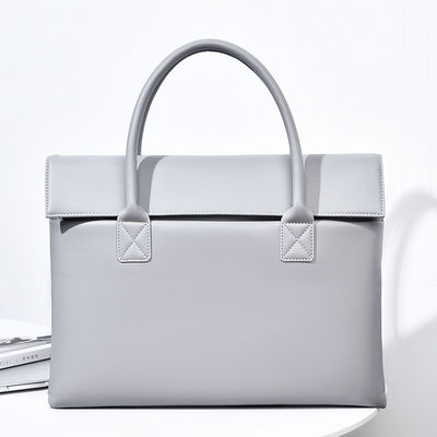 Mens Women  Laptop Portfolio Bag Luxury Business Classic Leather Computer Bag