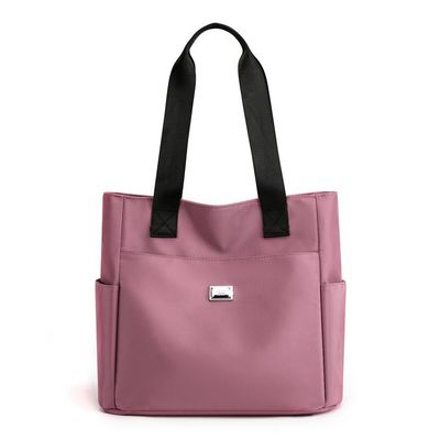 Women'S Waterproof Nylon Tote Bag Custom Logo Ladies Handbags Zipper