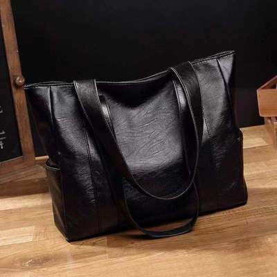Large Tote Bag for Women 2026 New Korean Style Big Capacity Versatile Tote Handbag Soft PU Leather Shoulder Bag with LOGO