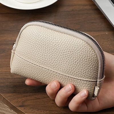 2026 Must-Have Vintage Textured Zipper Coin Purse Compact and Exquisite Key Organizer Mini Clutch Card Holder & Coin Pouch