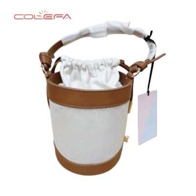 Colefa Made in China Brand Lovely Ladies Gathered Opening Round Handbags Clutch Bag Girls Women's Cylindrical Outdoor Bag