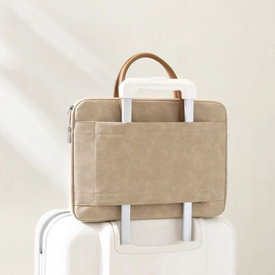 Custom Premium Business Laptop PU Leather Bags Suitable for Notebooks Laptop Computer Bags Briefcases Unisex Style Wholesale