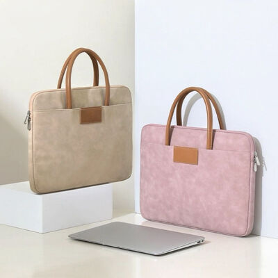 Custom Premium Business Laptop PU Leather Bags Suitable for Notebooks Laptop Computer Bags Briefcases Unisex Style Wholesale