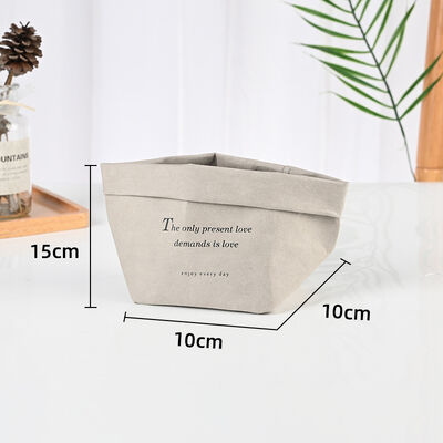 Manufacturer Wholesale Nordic-Style Washable Kraft Paper Bags Water-Resistant Tear-Proof Refrigerator Storage Bags Reusable