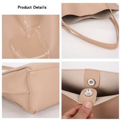 Custom Trending Overseas-Style Tote Bags for Women New Shoulder PU Leather Bags Fashionable Oversized Sophisticated Tote Bags