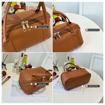 2026 New Arrival Large Capacity Commuting Makeup Bag Premium-Quality Boston-Style Versatile Pillow Cosmetic Bag LOGO Available