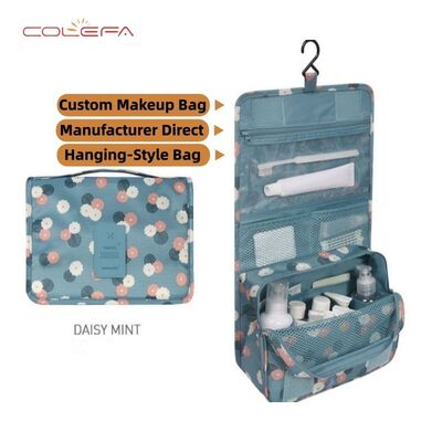 Colefa Korean-Style Oxford Multi-Functional Travel Toiletry Hanging Hook Bag Convenient Unisex Storage Waterproof Travel Cosmetic Bag