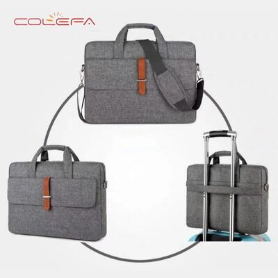 Women's 15.6-inch Splash-Resistant Laptop Sleeve with Large Capacity Oxford Crossbody Business Tote Bags with Custom LOGO