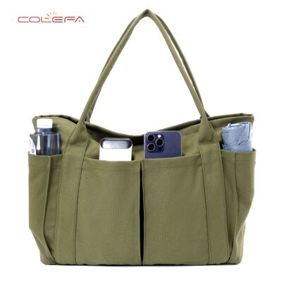 2026 New Canvas Tote Bags Handheld Shoulder Beach Bags Fabric Large Capacity for Women Custom-Made with Personalized LOGO