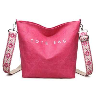 DuPont Paper Fashion Crossbody Bag for Women New Minimalist Design Commuting Alphabet Shoulder Bag Large Capacity Tyvek Tote Bag