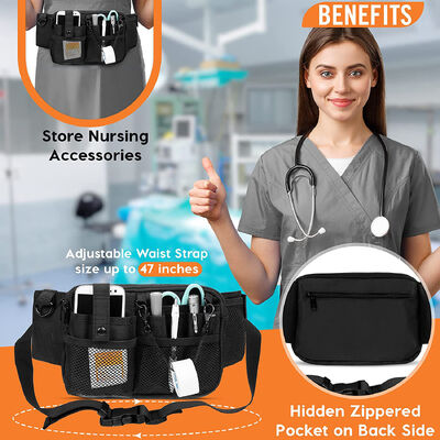 Oxford Waterproof Nurse Waist Bag Tool Kit Multi-Pocket Medical Supplies for Healthcare Workers Doctor's Work Waist Bag
