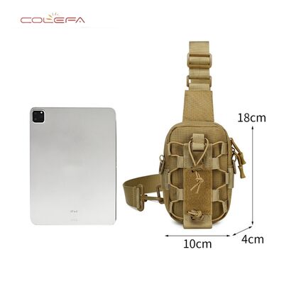 New Customized LOGO Oxford Outdoor Sports Water Bottle Pouch Crossbody Phone Chest Bag Shoulder Strap Small Cup Chect Bags