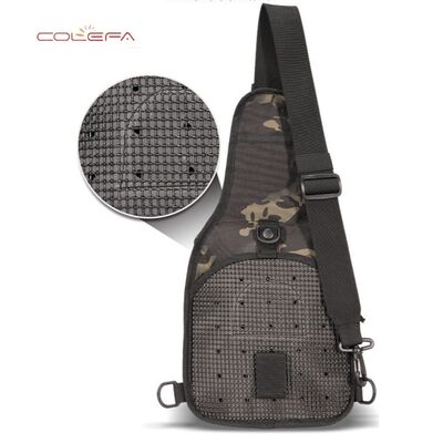 Camo Pattern Design Chest Bag Waterproof 900D Oxford Fabric Multi-Functional Outdoor Chest Bag Cycling & Hiking Crossbody Bag