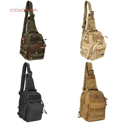 Camo Pattern Design Chest Bag Waterproof 900D Oxford Fabric Multi-Functional Outdoor Chest Bag Cycling & Hiking Crossbody Bag