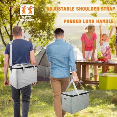 Factory Direct DuPont/Tyvek Paper BBQ Insulated Bag with Zipper Opening Large Capacity Meat Beverage Storage Insulated Bag