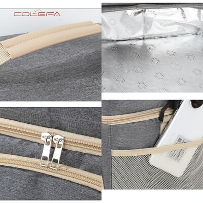 Hot-selling Insulated Lunch Bag Oxford Made Thickened Double-Layer Minimalist Outdoor Crossbody Ice Bag Handheld Lunch Box Bags