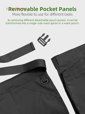 Polyester Multi-Pocket Zipper Waist Bag Lightweight Close-Fitting Tool Kit Multi-Functional Outdoor Hiking Waist Bag Wholesale