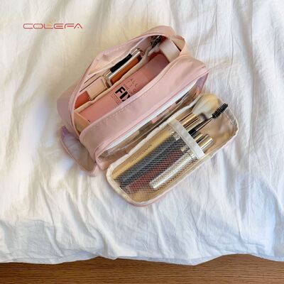 Japanese Minimalist Handheld Pencil Case Large Capacity Nylon Multi-Function Storage Bag Stationery Box Pencil Pouch Wholesale