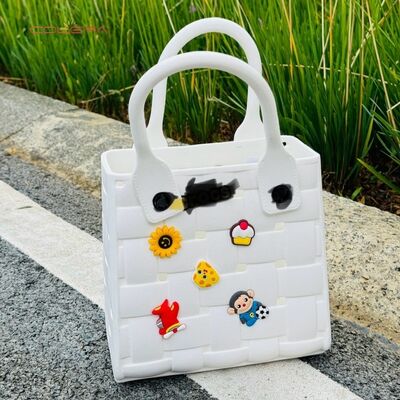 Bestselling EVA Beach Bag with Detachable Shoulder Strap Candy-Colored Waterproof Design for Easy Cleaning Handle Bags Wholesale