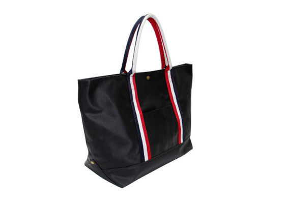 Nylon Polyester Washable Tote Bags Deep Blue Reusable Tote Shopping Bags