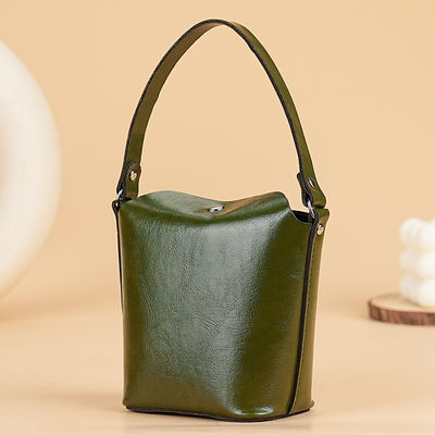 Retro Versatile Soft Leather Exquisite Cute Coin Purse Card Holder Women's Vegetable-Tanned Cowhide Mini Bucket Wallet