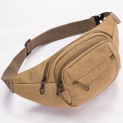 Canvas Waist Bag Durable Work Large Capacity Phone Keys Storage Perfect for Street Vendors Cashier's Purse Lightweight with LOGO