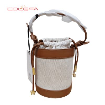 Colefa Made in China Brand Lovely Ladies Gathered Opening Round Handbags Clutch Bag Girls Women's Cylindrical Outdoor Bag
