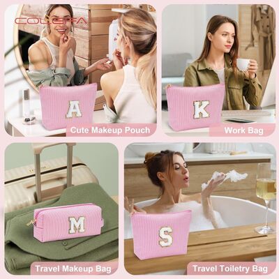 Oxford Made Custom Set Alphabet Makeup Bag Travel Personalized Combination Large Capacity Cute Travel Tote Organizer