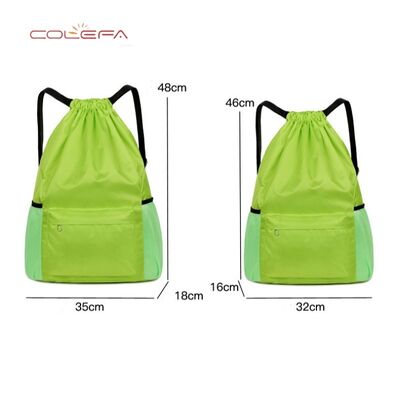 Custom 600D Oxford Best-Selling Drawstring Backpack Waterproof Foldable Portable Sports Outdoor Mini Backpack Daily Storage Bags
