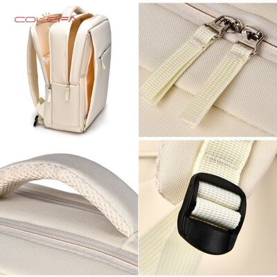 2026 Oxford Cloth Beige New Backpack Men's Premium Business Laptop Bag Casual Minimalist Large Capacity Notebook Backpacks