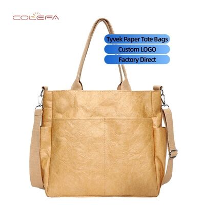 Τσάντα χειρός DuPont/Tyvek Paper Washable Ανθεκτική στις ζάρες Ανθεκτική στο σχίσιμο Τσάντα από χαρτί Τάση Vintage Οικολογική Τσάντα χειρός ώμου